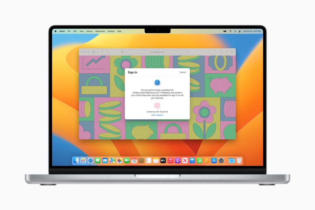 Apple-macOS-Ventura-Passkeys-Safari