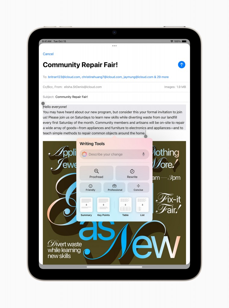 Apple-iPad-mini-Apple-Intelligence-Writing-Tools-241015